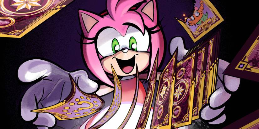 Sonic IDW Issue 45 Cover B Raw Amy Rose Tarot Cards