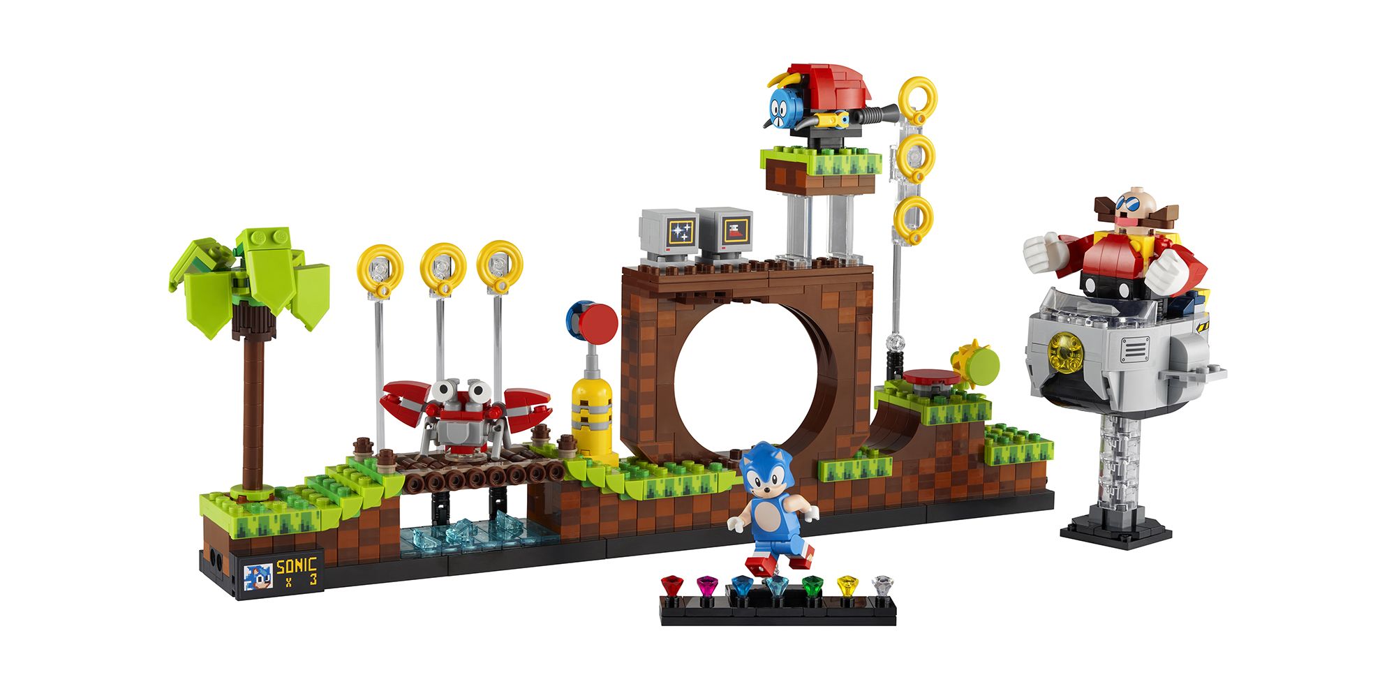 Sonic The Hedgehog Green Hills Zone LEGO Set