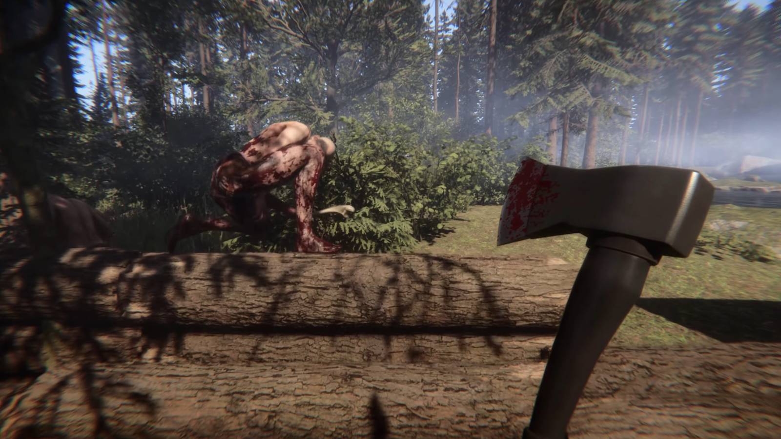 sons of the forest gameplay axe