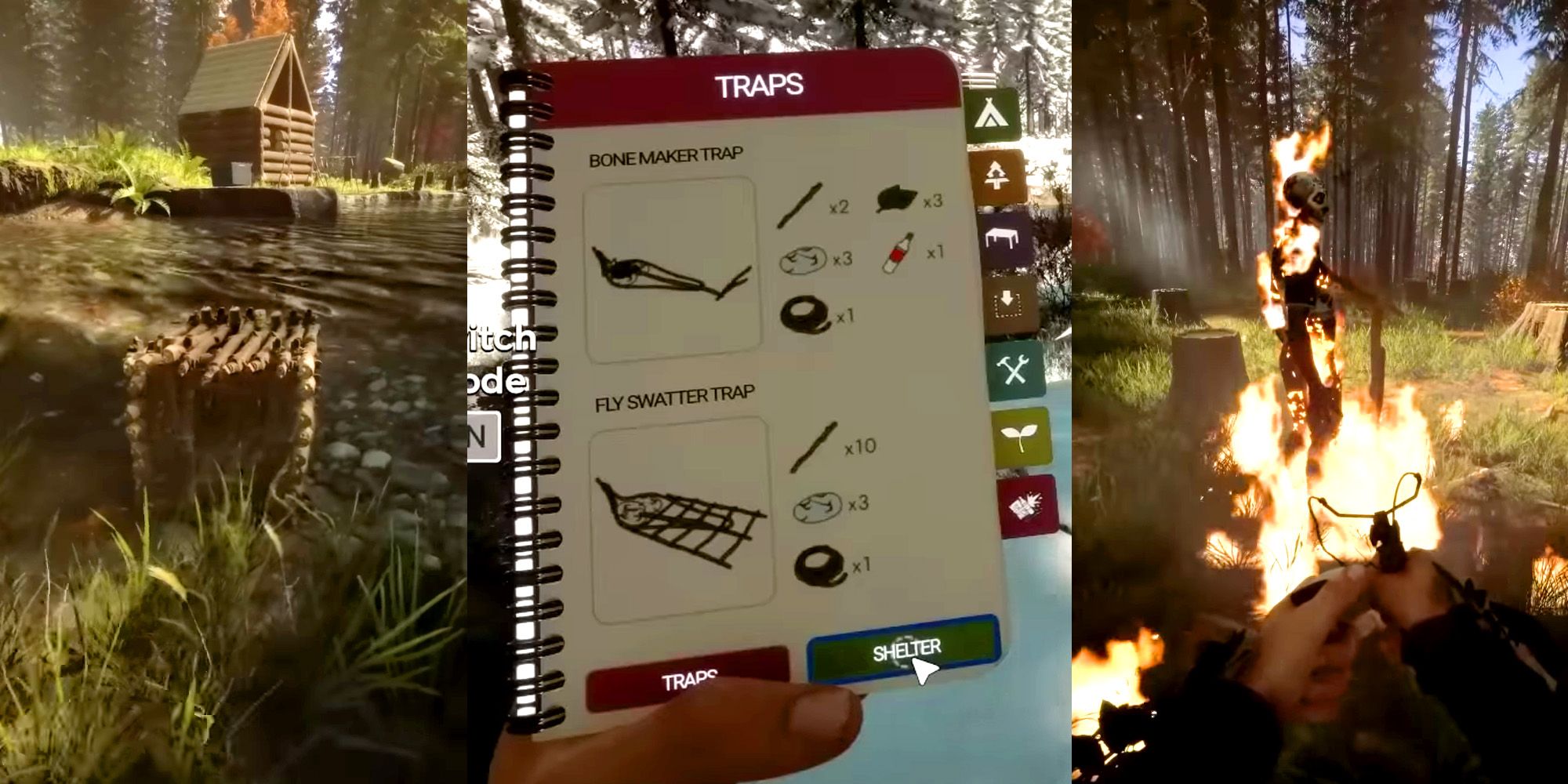 How to use fish traps and catch fish in Sons of the Forest