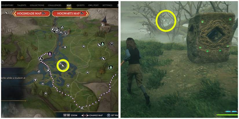 south sea bog merlin trial 1 in hogwarts legacy