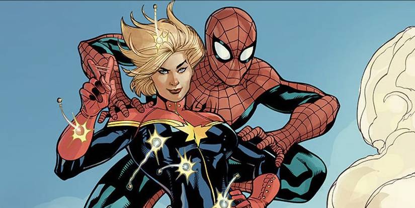 Spider-Man and Captain Marvel romance