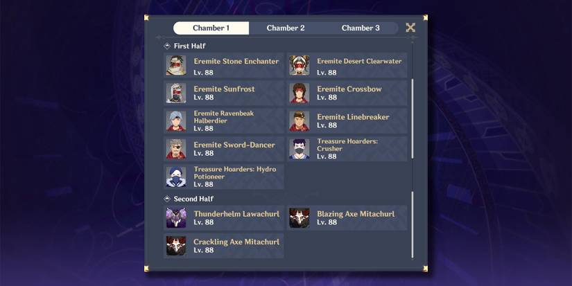 spiral abyss floor 11 chamber 1 in genshin impact