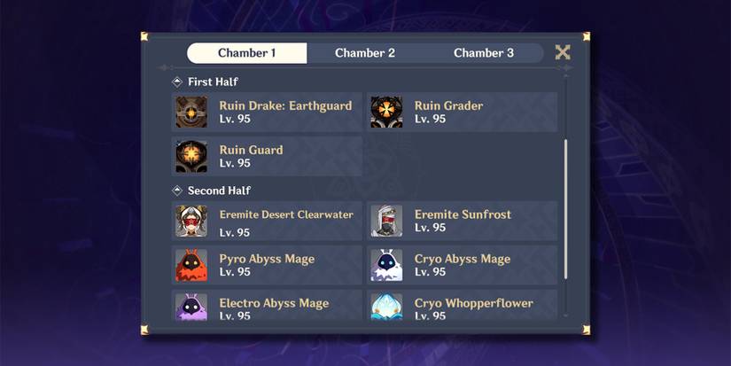 spiral abyss floor 12 chamber 1 in genshin impact