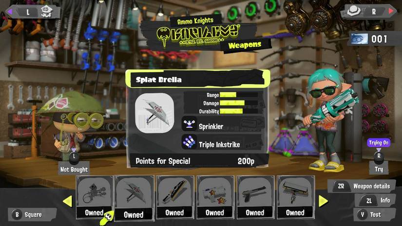 splat brella display