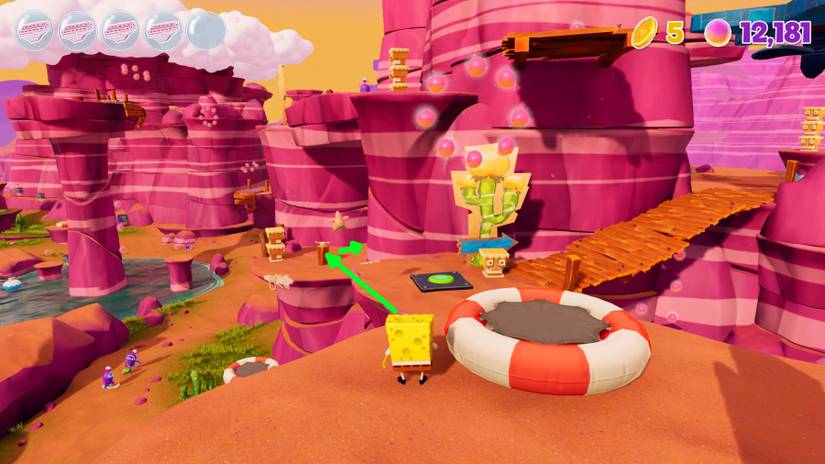 spongebob squarepants cosmic shake spot hiding