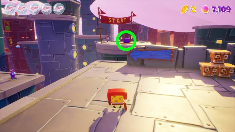 spongebob squarepants cosmic shake karate downtown bikini bottom gold doubloons