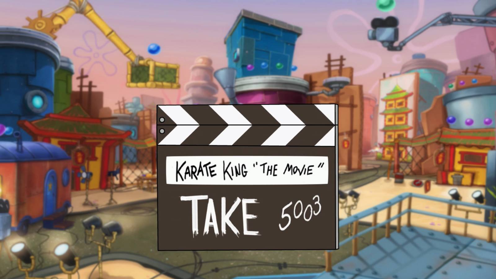 spongebob squarepants cosmic shake karate downtown bikini bottom gold doubloons