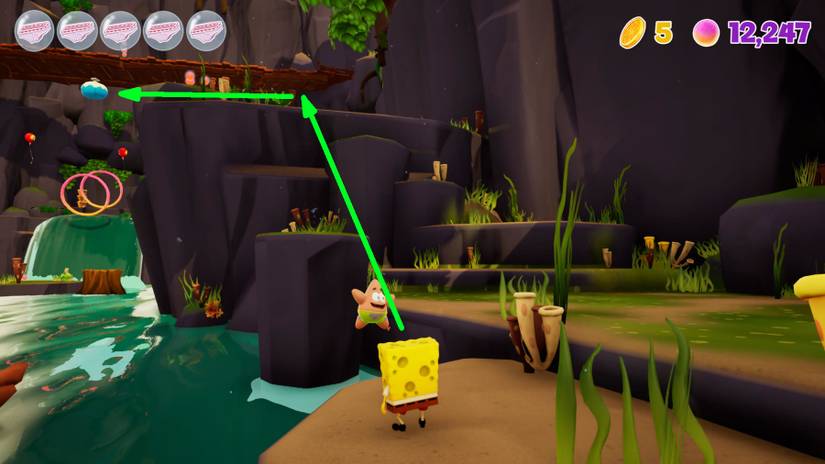 spongebob squarepants cosmic shake spot hiding