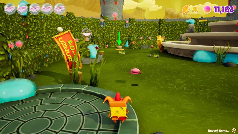 spongebob squarepants cosmic shake medieval sulfur fields gold doubloons