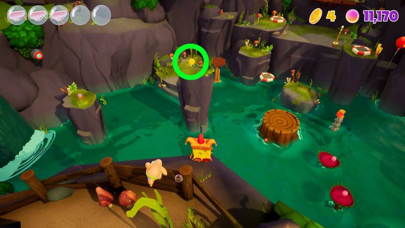 spongebob squarepants cosmic shake medieval sulfur fields gold doubloons