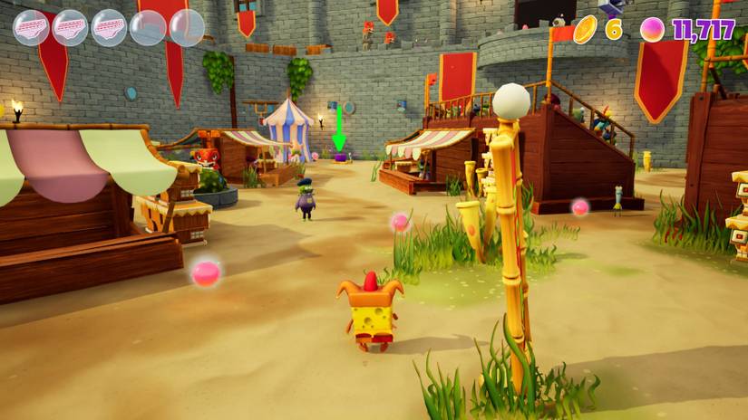 spongebob squarepants cosmic shake medieval sulfur fields gold doubloons