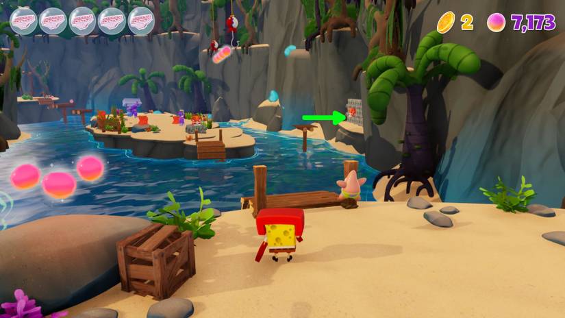 spongebob squarepants cosmic shake pirate goo lagoon gold doubloon