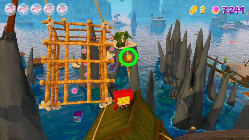 spongebob squarepants cosmic shake pirate goo lagoon gold doubloon