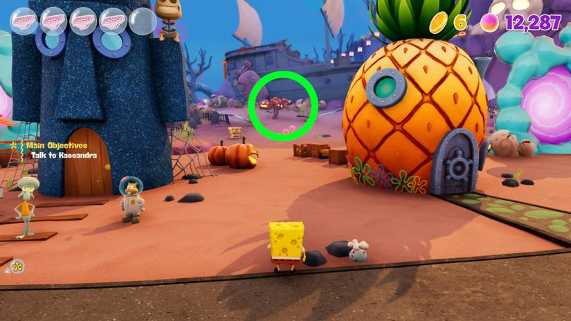 spongebob squarepants cosmic shake sticky note locations