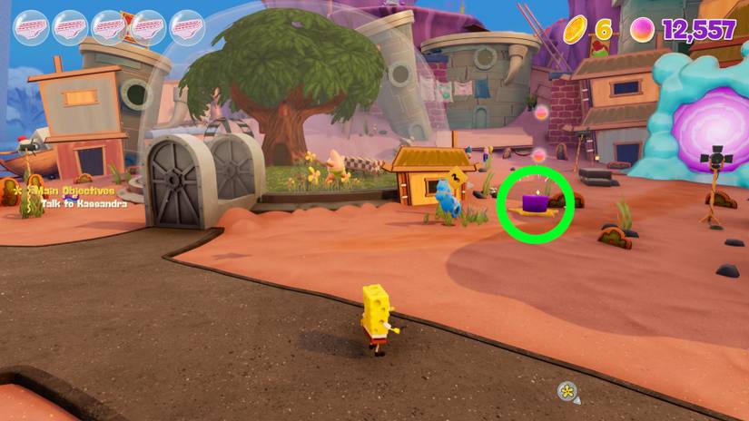 spongebob squarepants cosmic shake sticky note locations