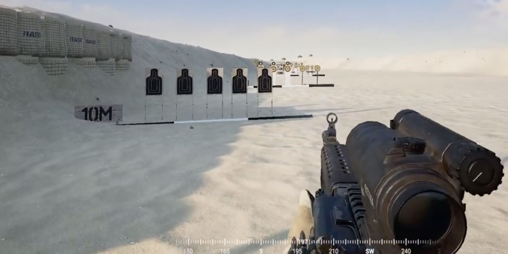 Player shoots an enemy from a distance to avoid getting hit