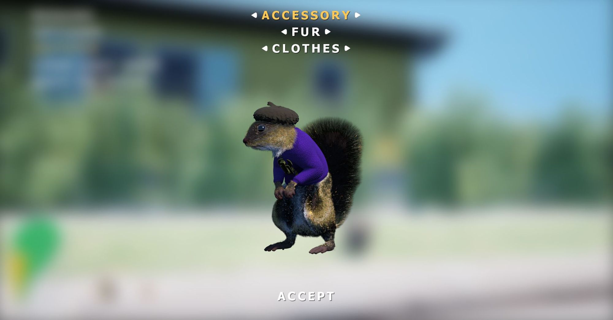 squirrel gun menu fir clothes accessories