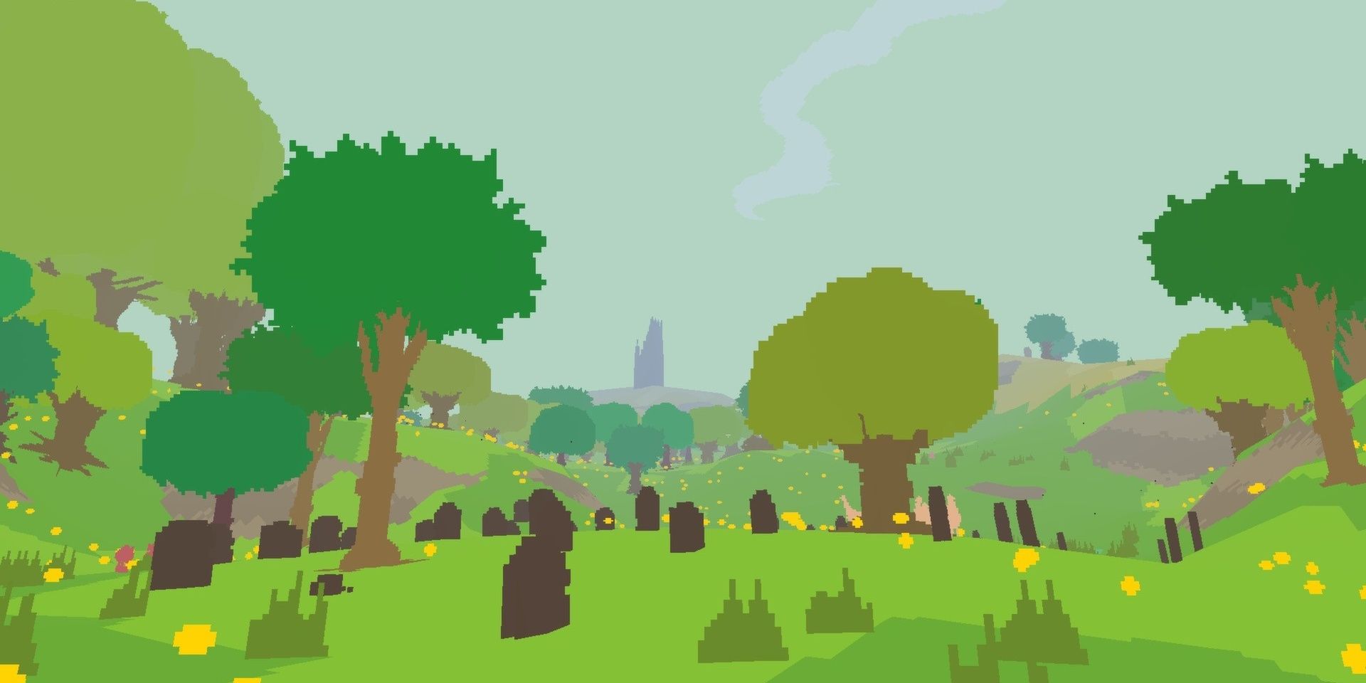 Proteus - Green Grass, Trees And Stones
