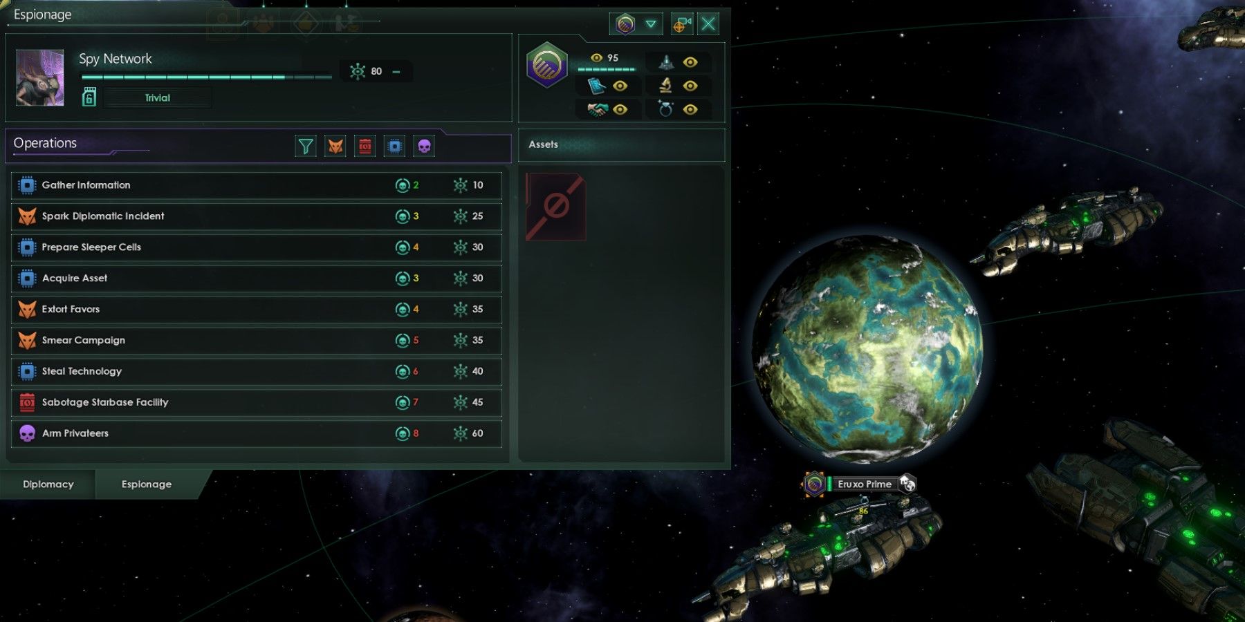 Stellaris Espionage Screen