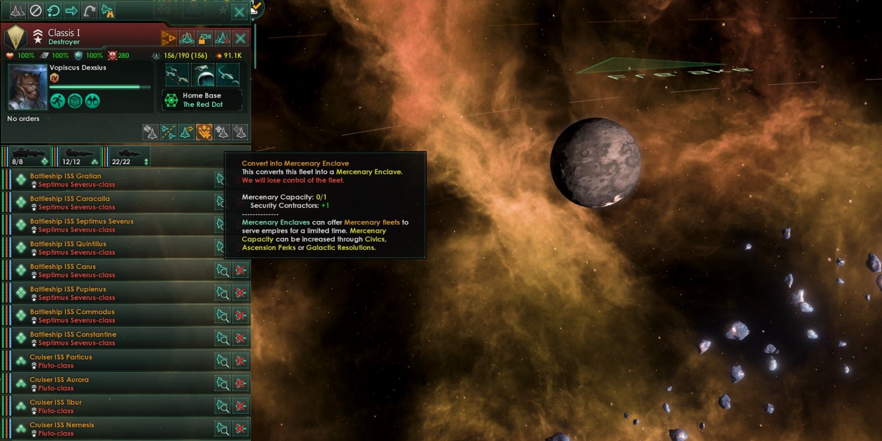 Stellaris how to form a Mercenary Enclave