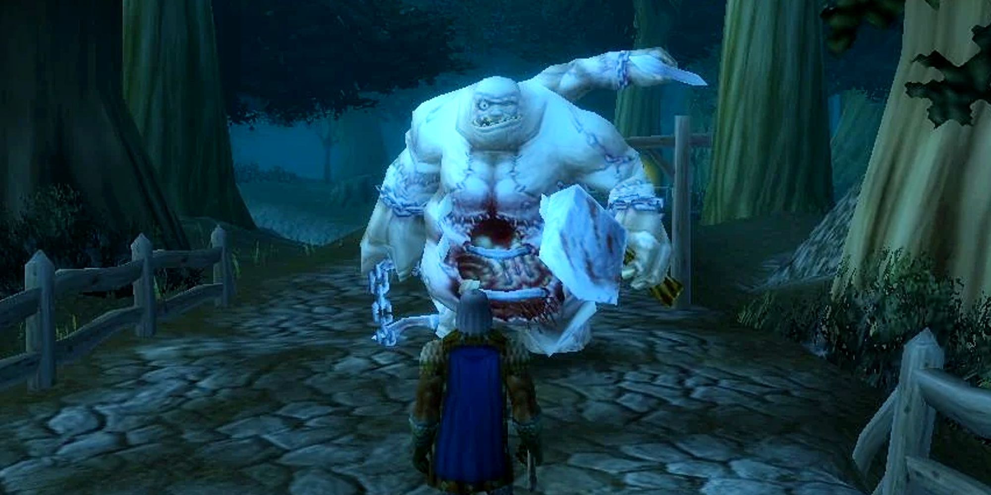 Stitches seen approaching a player in World of Warcraft in Darkshire