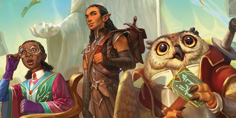 Three students looking around their surroundings in wonderment. 