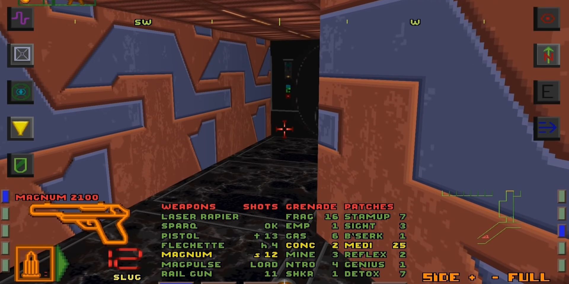 A screenshot from System Shock