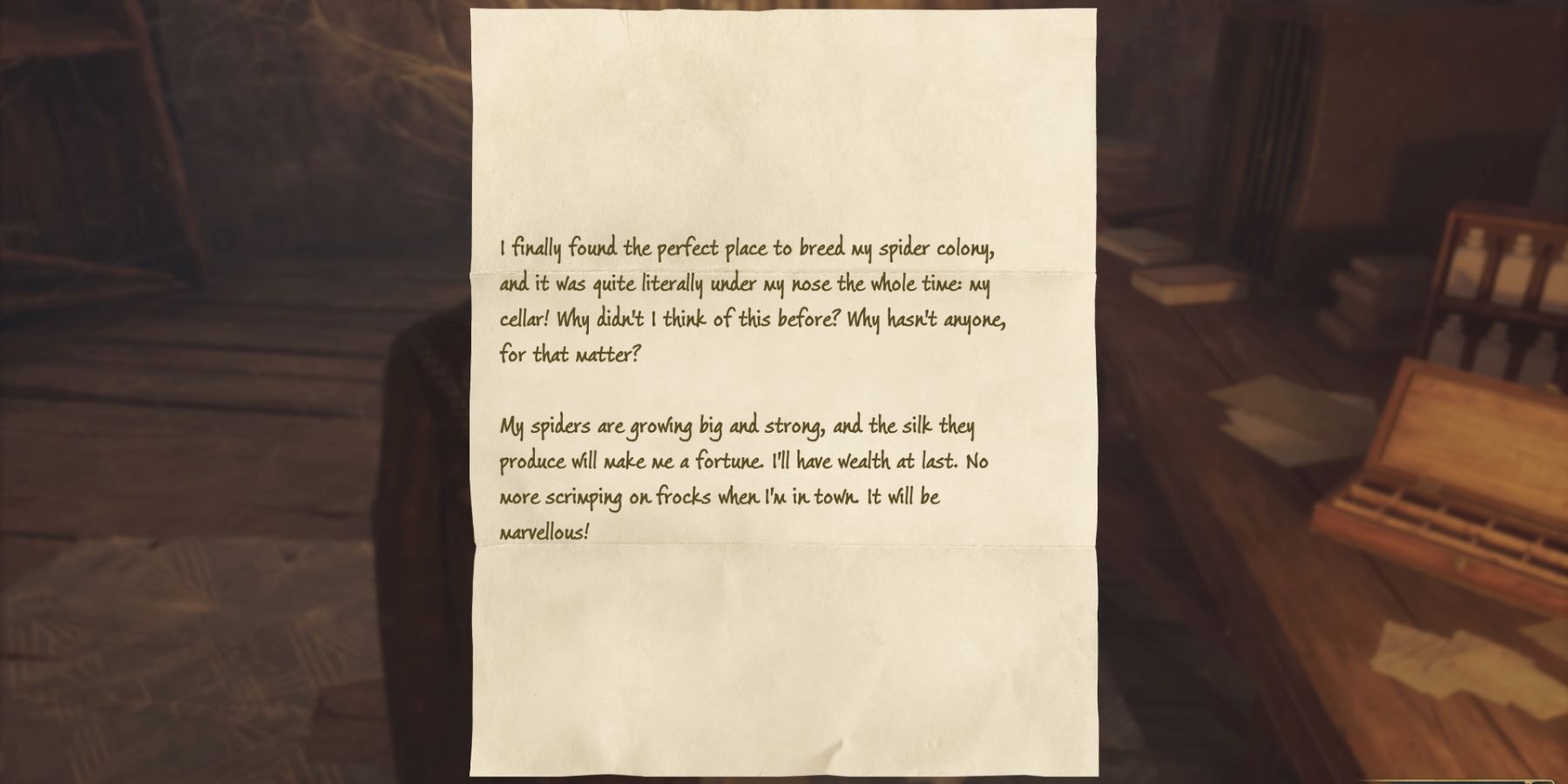 Mary Portman's note in Hogwarts Legacy