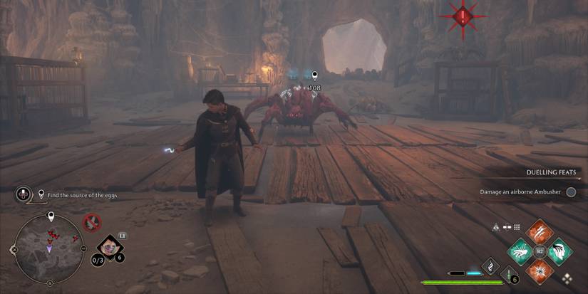 Facing a Thornback Matriarch in Hogwarts Legacy