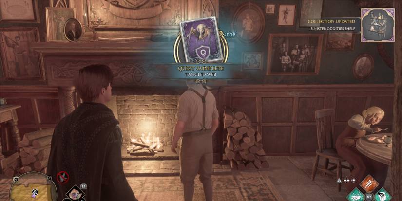 Completing the Tangled Web side quest in Hogwarts Legacy