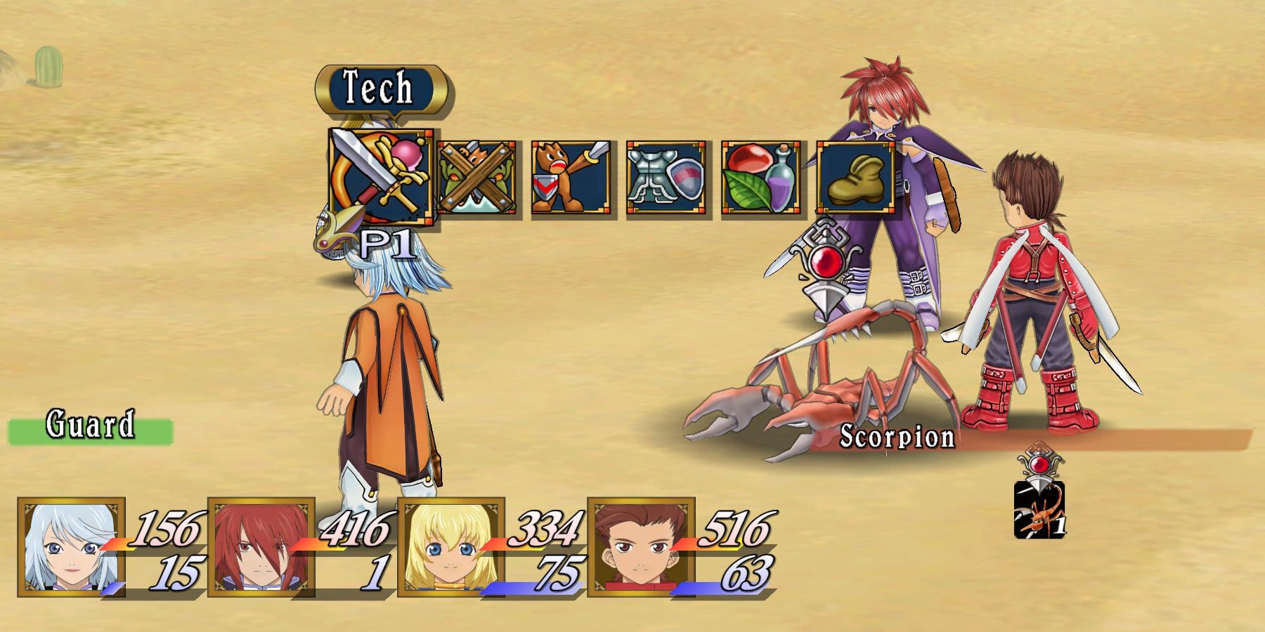 Tales of Symphonia changing party members