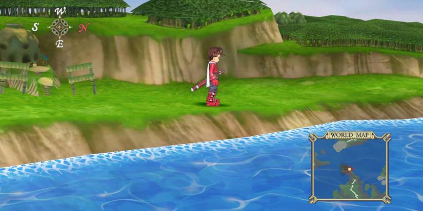 Tales of Symphonia Lloyd exploring the field