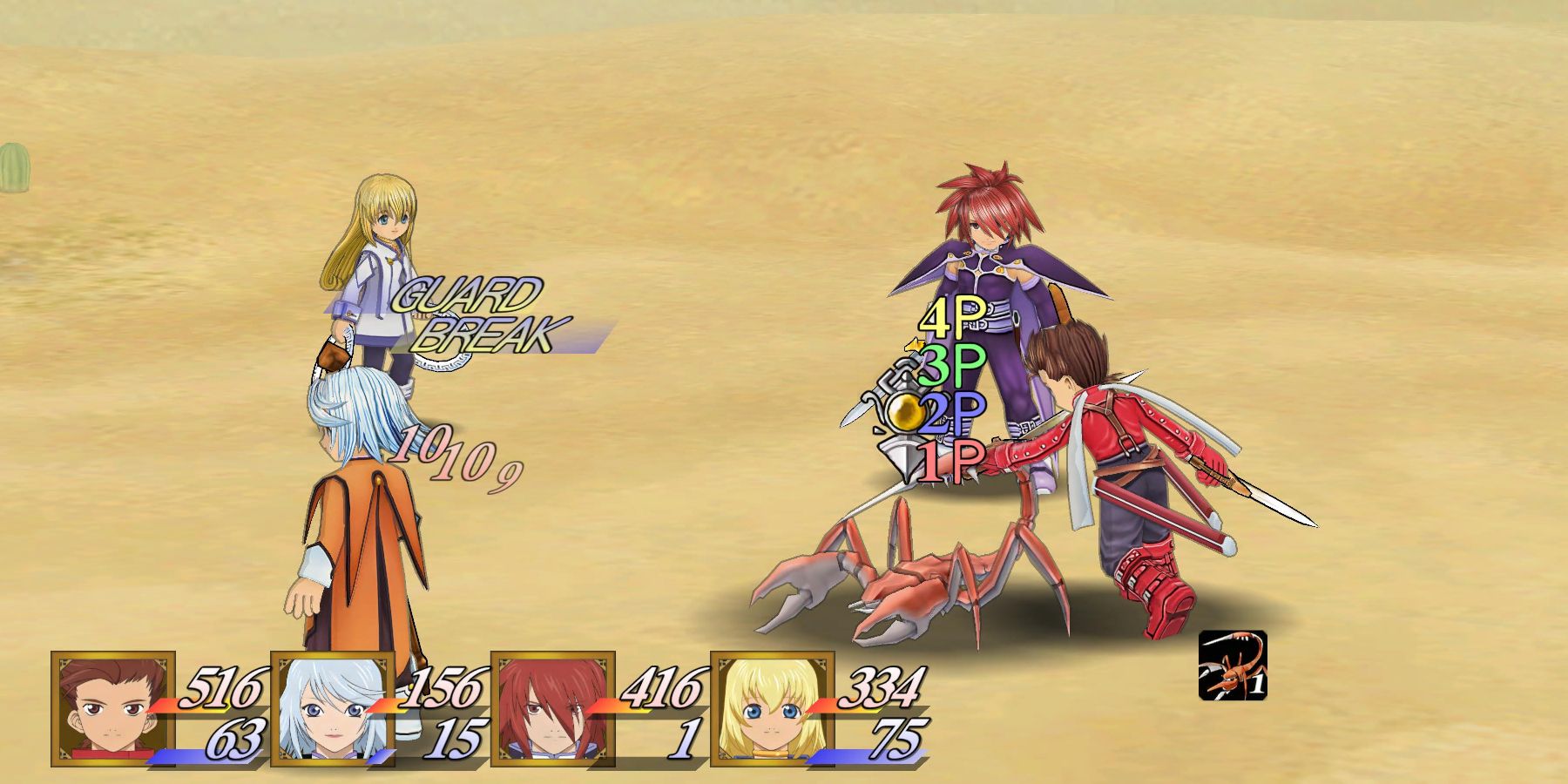 Tales of Symphonia switching back to Lloyd in combat