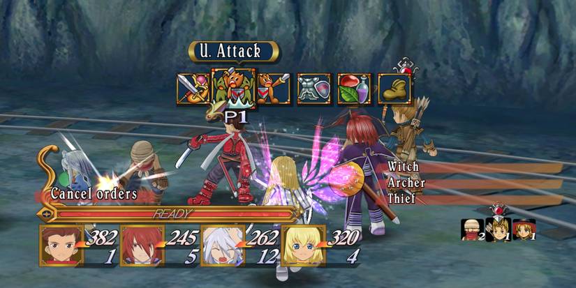 Tales of Symphonia - Unison Attacks highlighted