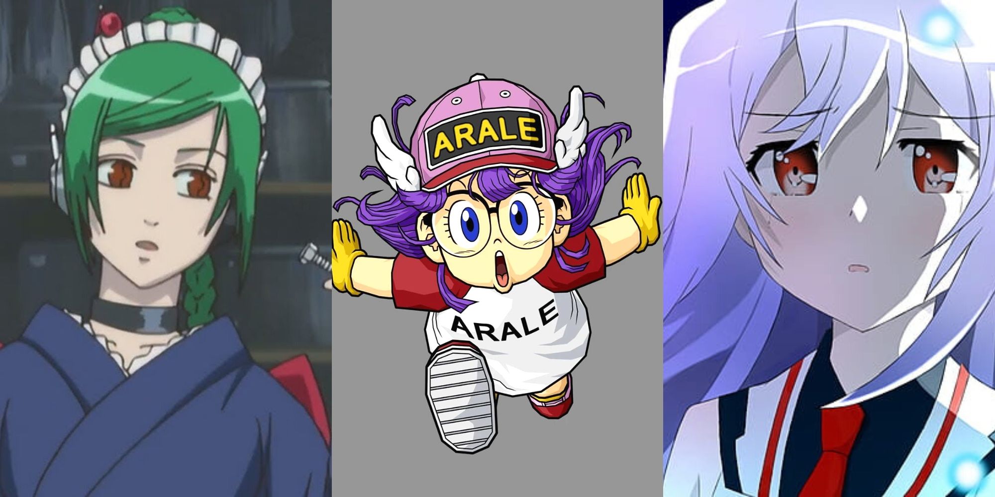 Tama in Gintama, Arale Norimaki in Dr. Slump, Isla in Plastic Memories