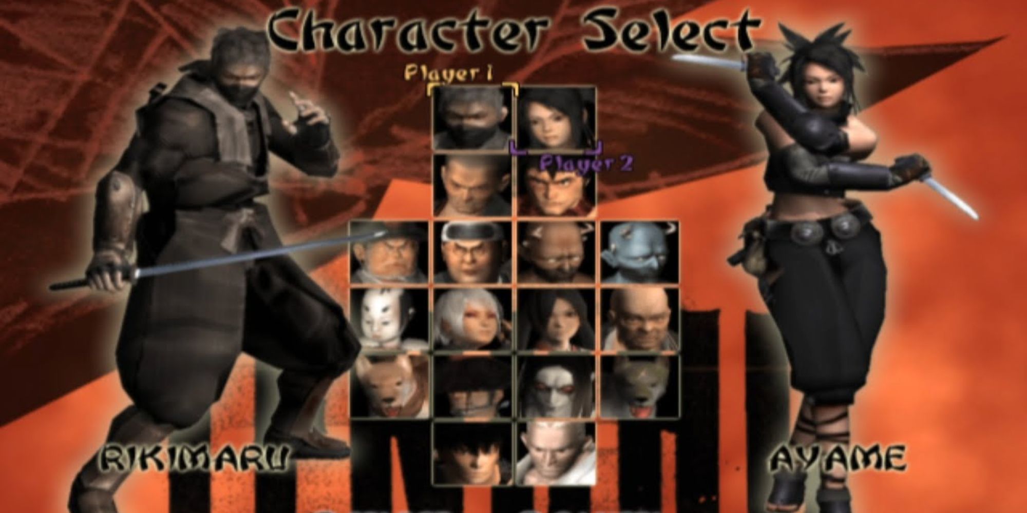 Tenchu: Wrath of Heaven Select Character