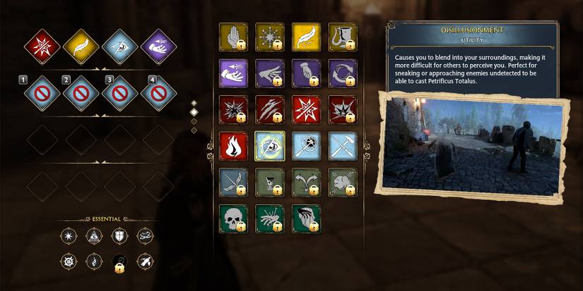 the disillusionment spell in hogwarts legacy