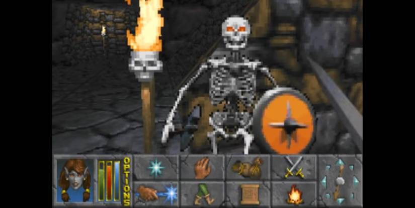 A screenshot from The Elder Scrolls II Daggerfall