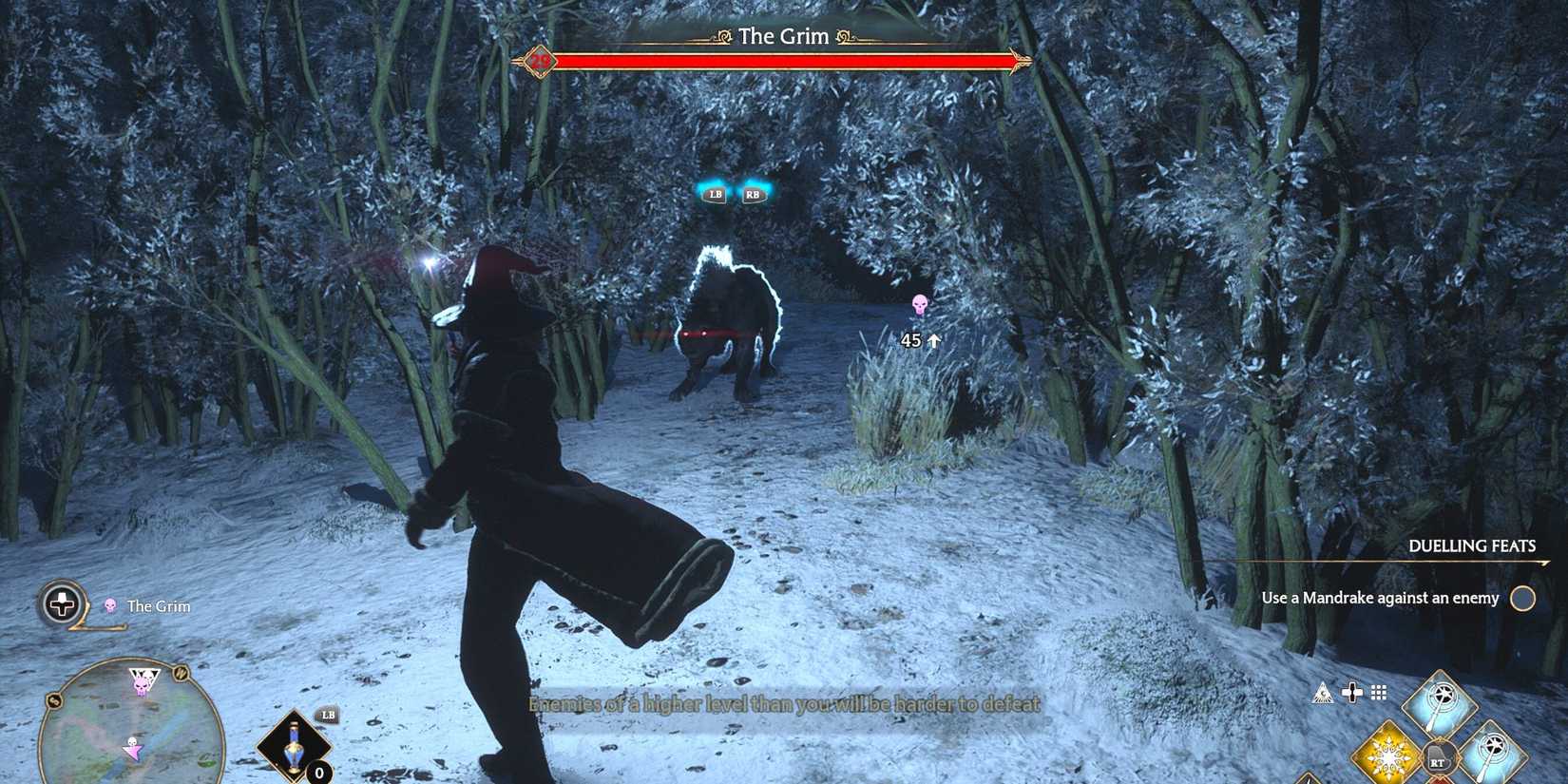 The Grim Infamous Foe Hogwarts Legacy