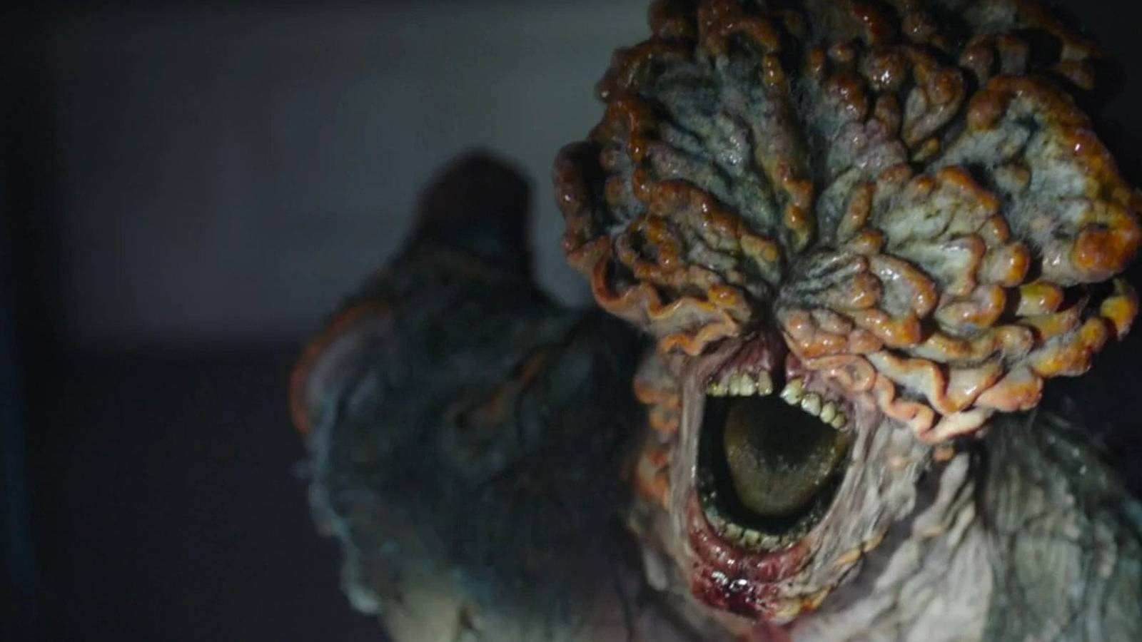 close up of a clicker from the last of us on HBO
