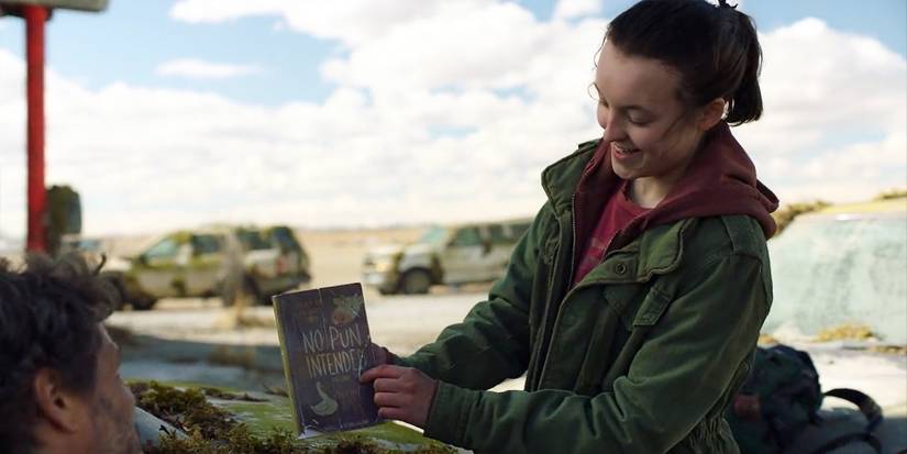 The Last of Us Episode 4 Ellie's pun book