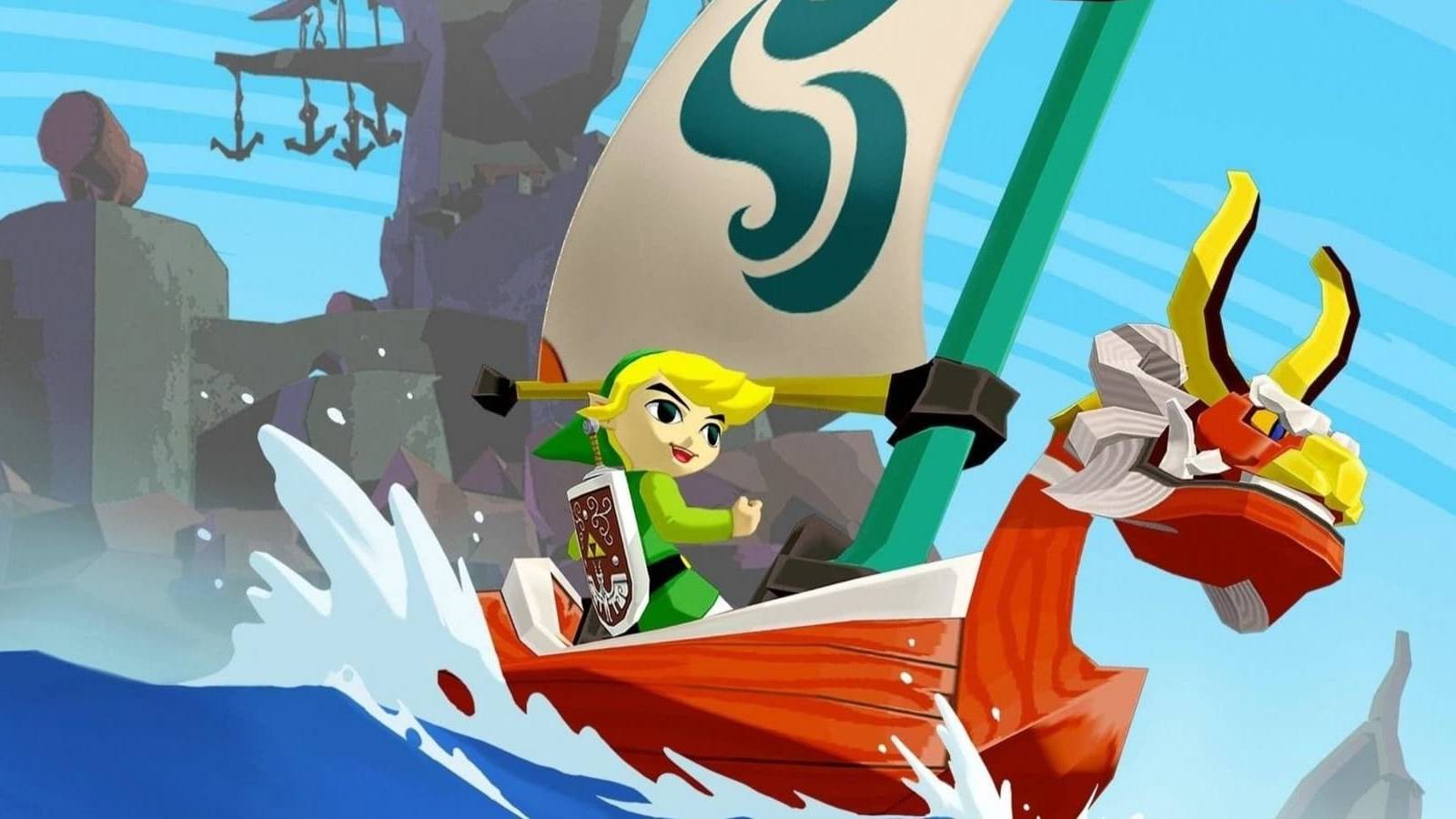 link sailing on the king of red lions boat