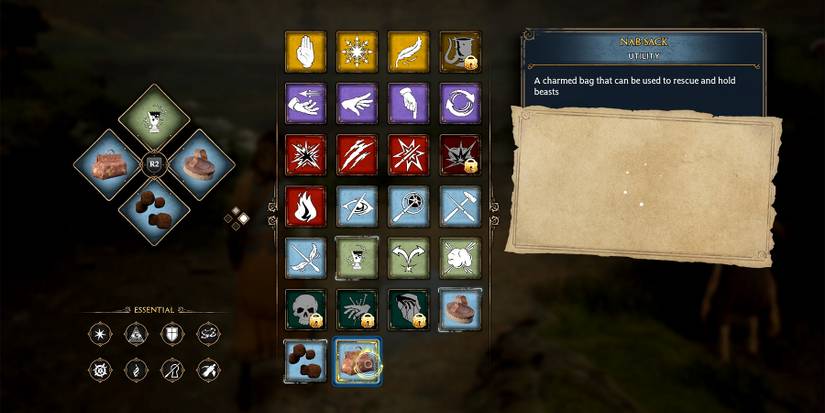 the nab sack in hogwarts legacy