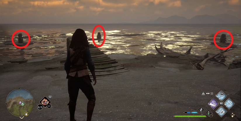 the repaired statues in hogwarts legacy