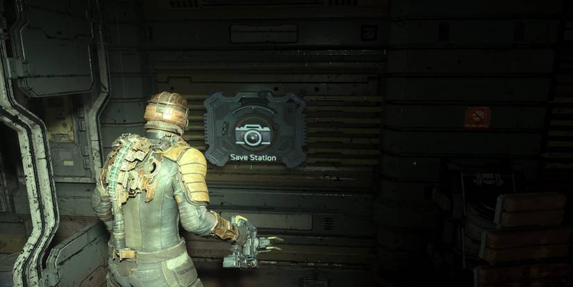 The save station in the Dead Space remake