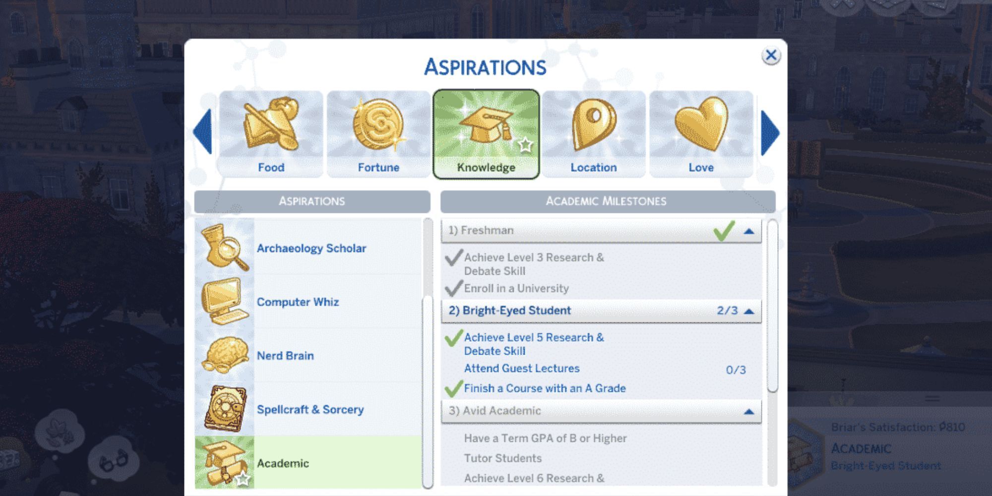 The Sims 4 Academic Aspiration-1