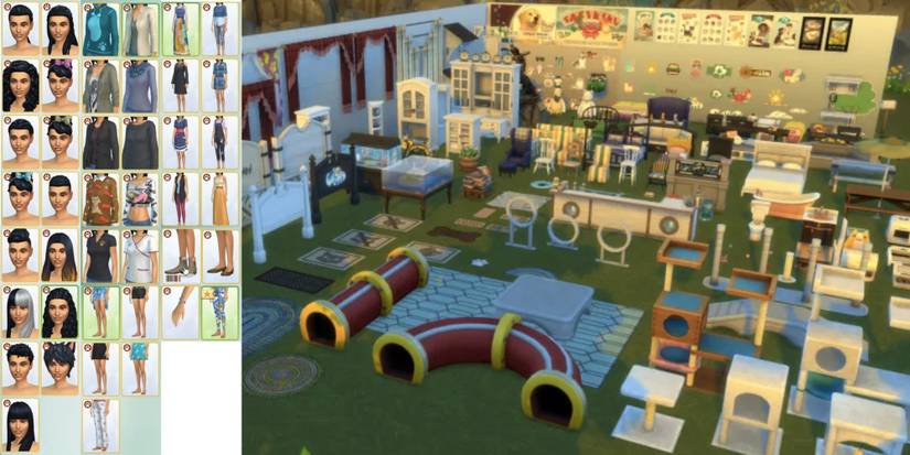 The Sims 4 Cats&Dogs CAS Build_Buy Items