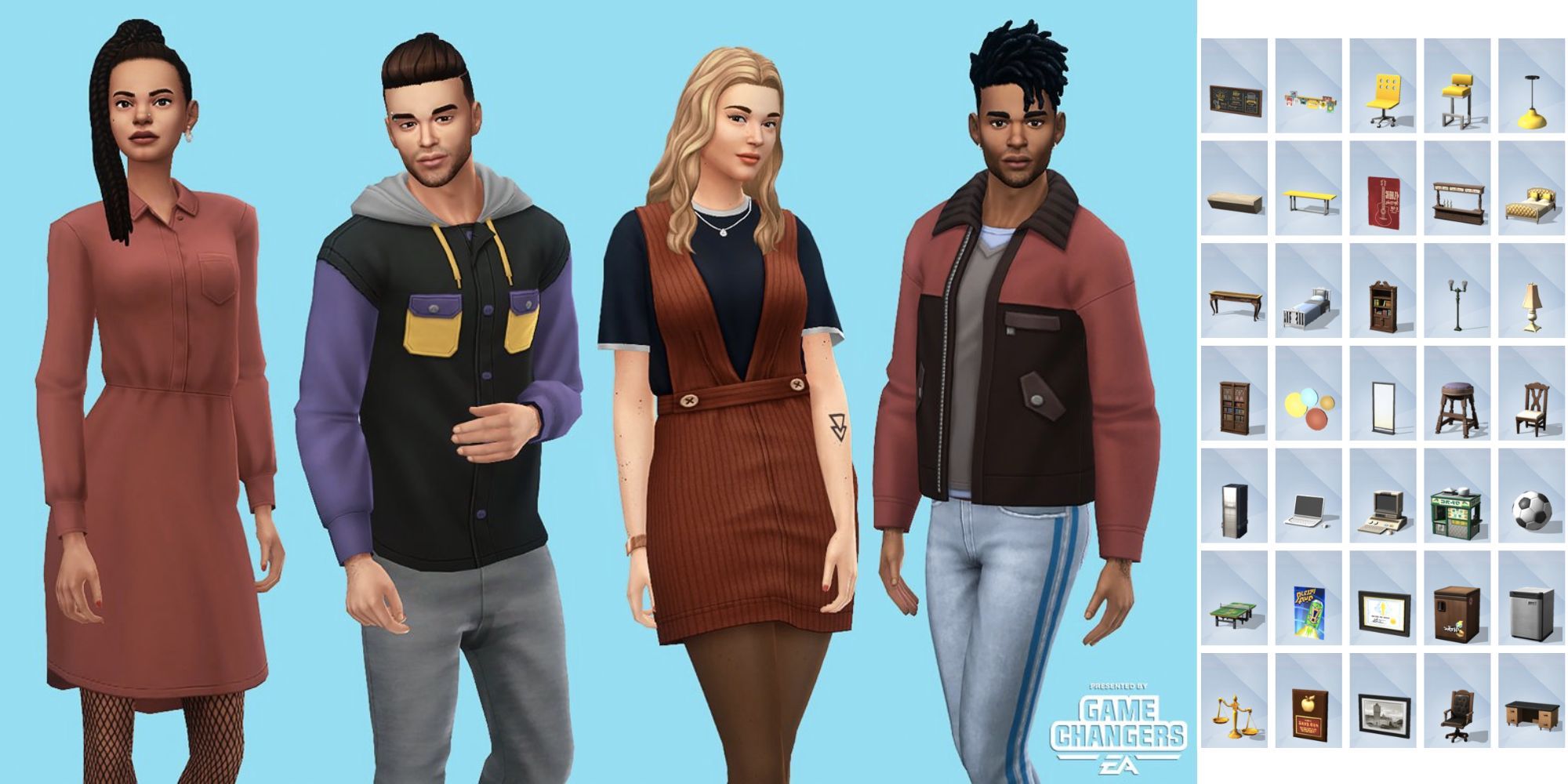 The Sims 4 Discover University CAS Build_Buy Items-1