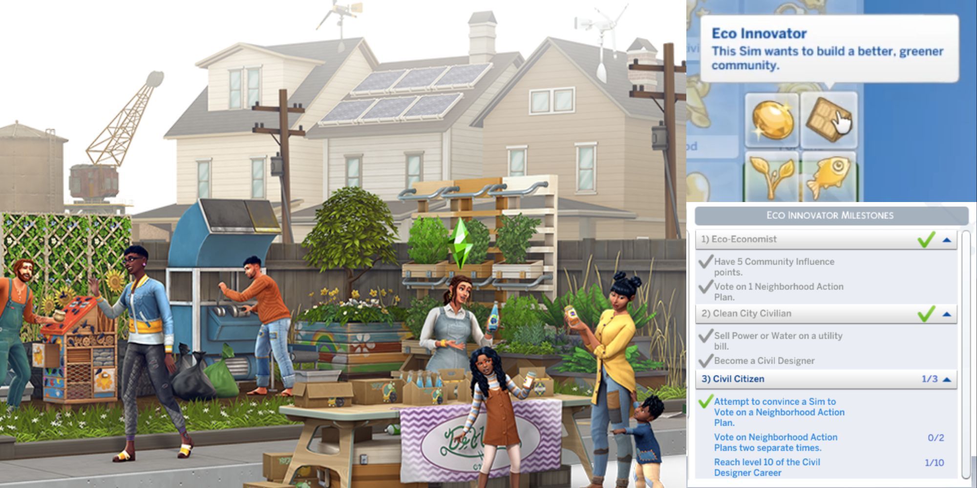 The Sims 4 Eco Innovator Aspiration